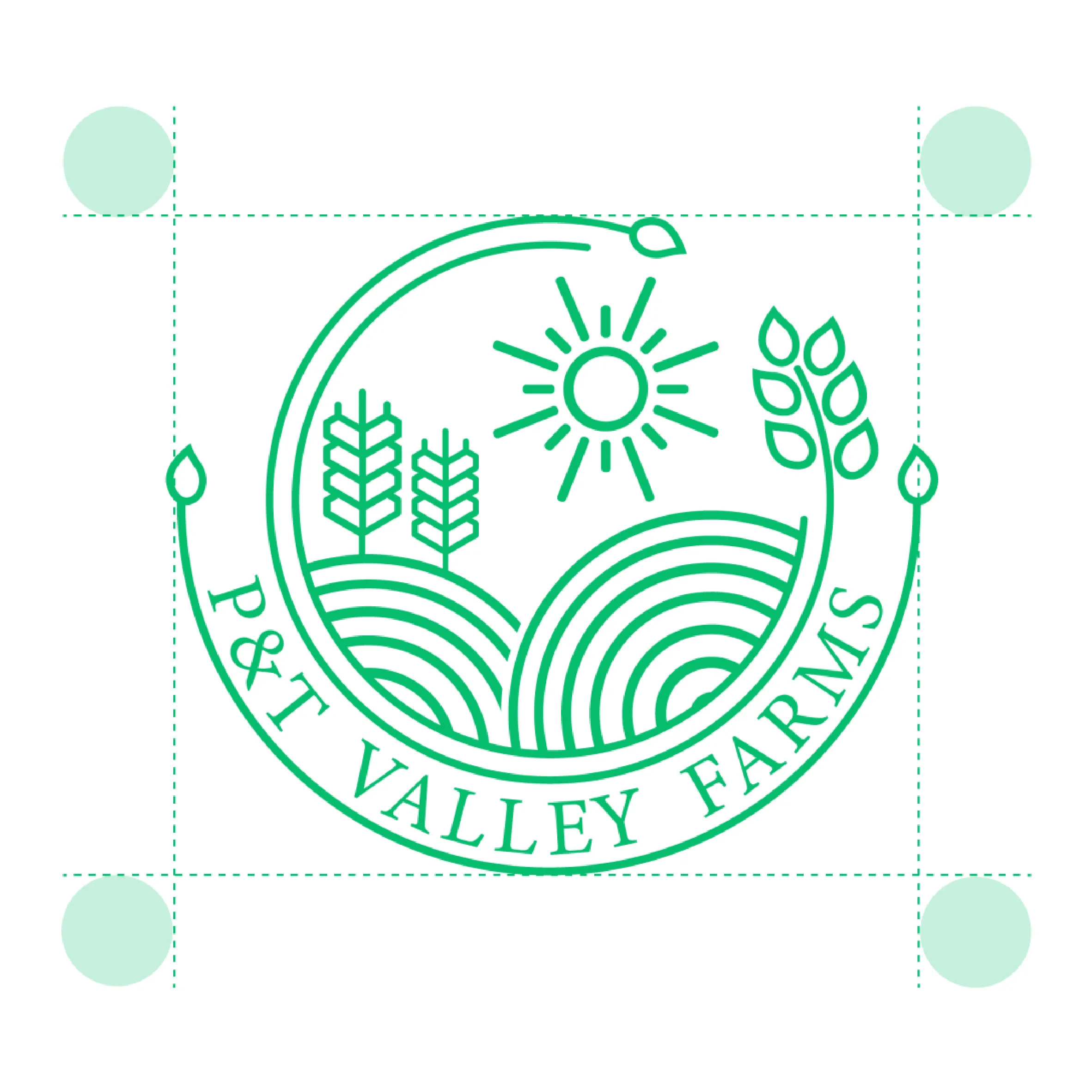P&Amp;T Valley Farms - P&Amp;T Valley Farms - Yzzy Agency - Creative Agency - p&t valley farms - logo 01 - yzzy agency - digital agency