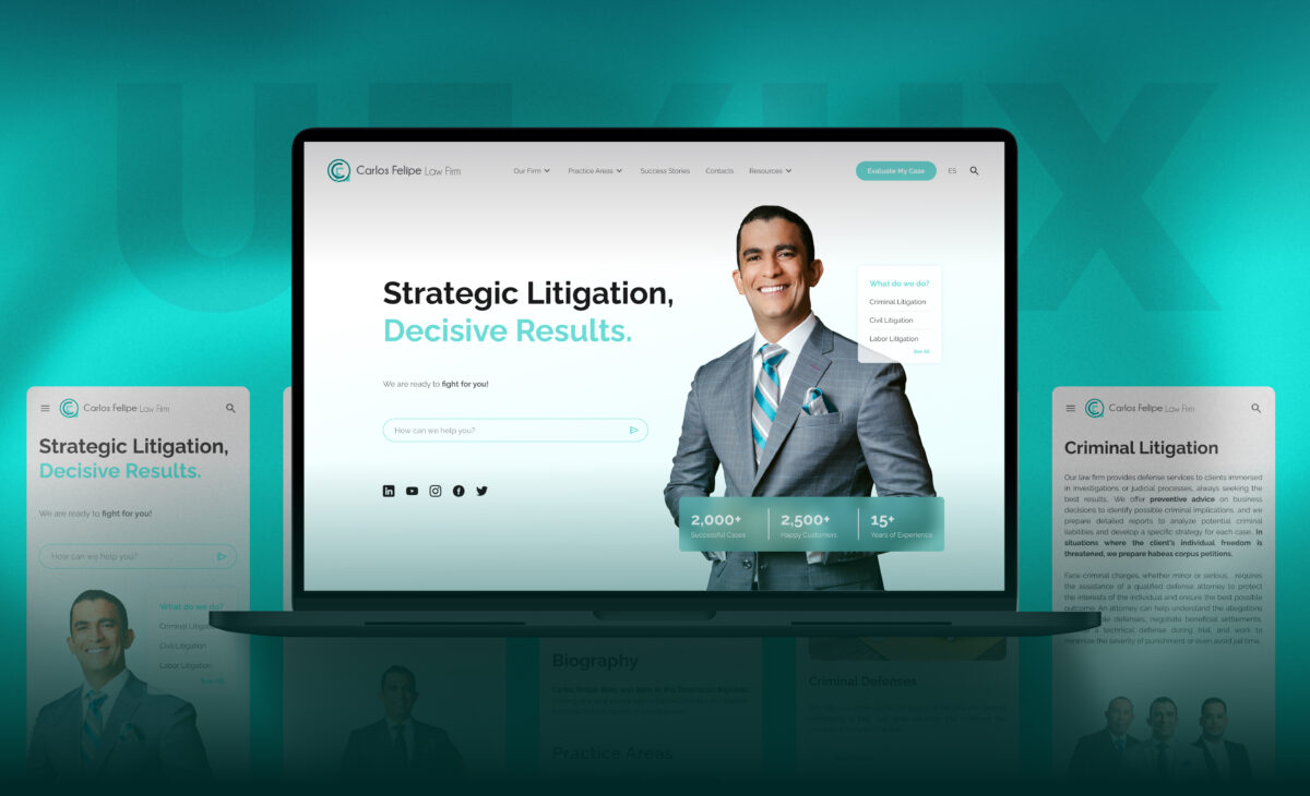 Cf Law Firm - Dr. Jacobo Md - Branding Carlos felipe law firm - web