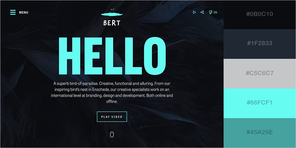 The Role Of Color Psychology In Branding And Web Design - Color Psychology - Yzzy Agency - Ui/Ux Design Example of color combination on a website