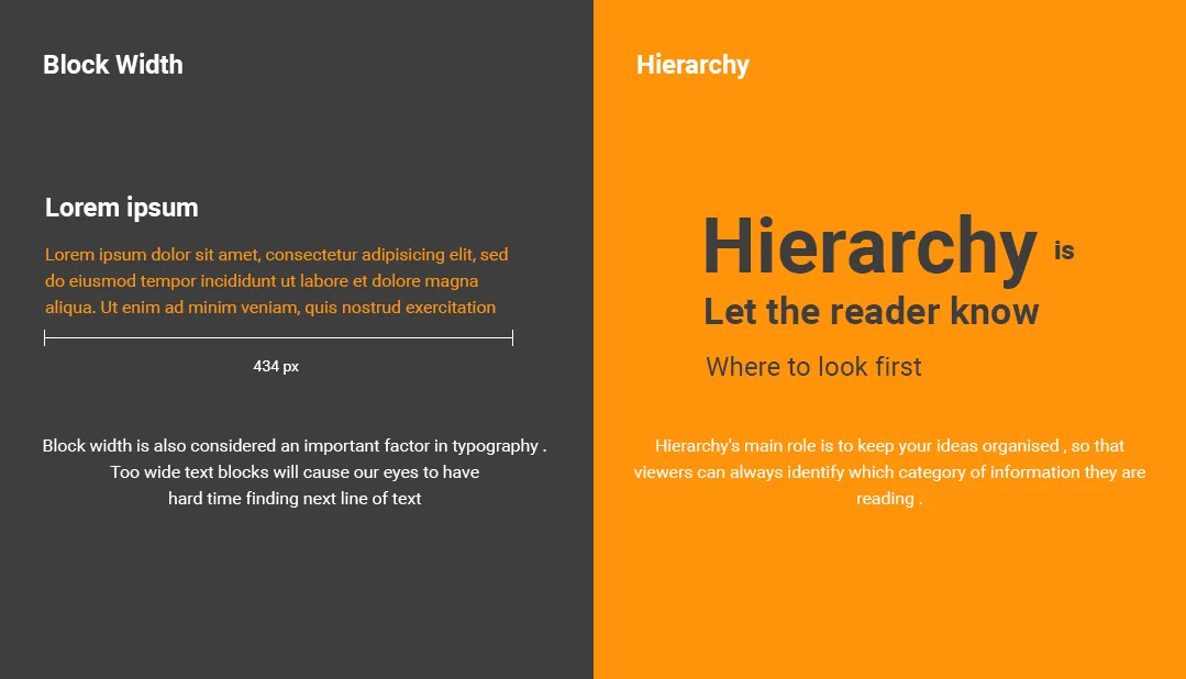 Typography Trends: What Fonts Are Dominating Web Design In 2024 - Typography Trends 2024 - Yzzy Agency - Branding Visual hierarchy example