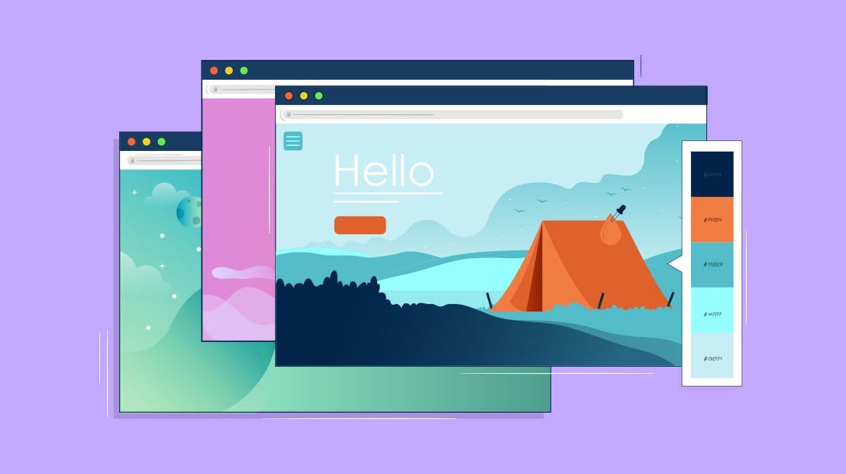 Color Trends In Web Design: What'S Hot In 2024 - Color Trends 2024 - Ui/Ux - color trends 2024 - website color schemes header - ui/ux
