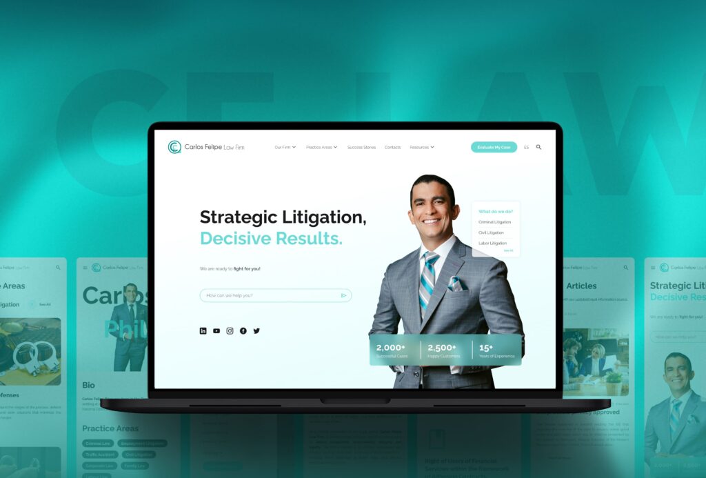 Carlos felipe law firm website success case