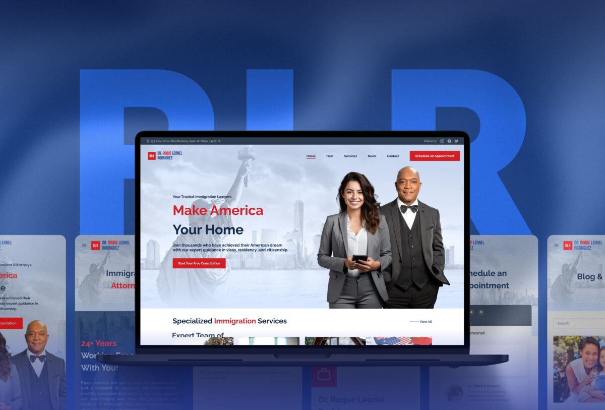 Rlr Immigration Attorney - Bidó Montero - Ui/Ux Immigration attorney web design success case